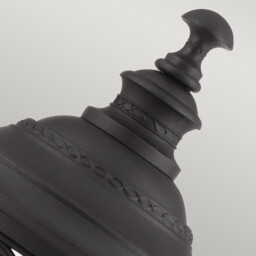 English Bridle 3 Light Large Outdoor Pedestal Light Black IP44, E14 - thumbnail 2