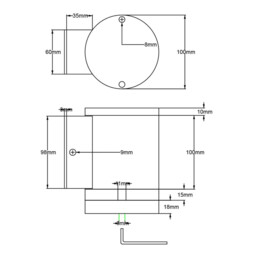 Magnus 1 Light Outdoor Wall Light Graphite IP44 - thumbnail 3