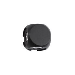 Zari 4 Light Outdoor Flush Wall Lamp Sandy Black Aluminium, Glass Osram LED 4x1W 265Lm 3000K IP54