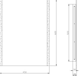 Knightsbridge Battery Operated IP44 LED Edge Lit Bathroom Mirror - MLBA6045E - thumbnail 2
