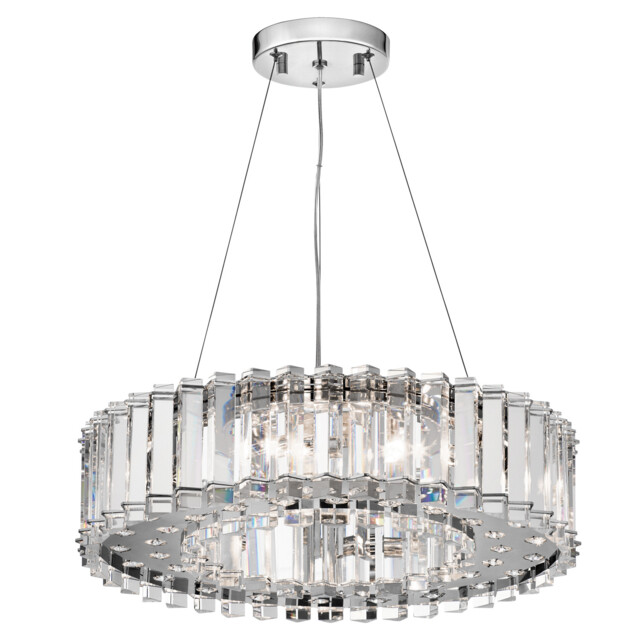 Crystal Skye 8 Light Chandelier Chrome Finish, G9 - image 1