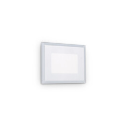 Indio LED Outdoor Recessed Wall Light White IP65, 3000K