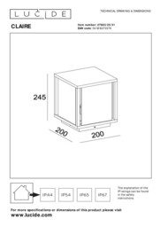 CLAIRE - Bollard light Outdoor - 1xE27 - IP54 - White - Special Offer - thumbnail 5