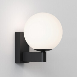 Sagara Bathroom Wall Lamp Matt Black IP44, G9