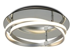 Infinity Flush 30W LED 3000K, 2500lm, Dimmable Silver, Polished Chrome, White Acrylic - thumbnail 1