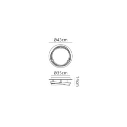 Infinity Flush 30W LED 3000K, 2500lm, Dimmable Silver, Polished Chrome, White Acrylic - thumbnail 2