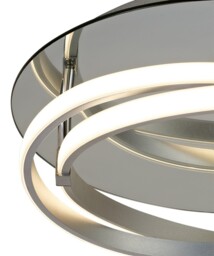 Infinity Flush 30W LED 3000K, 2500lm, Dimmable Silver, Polished Chrome, White Acrylic - thumbnail 5