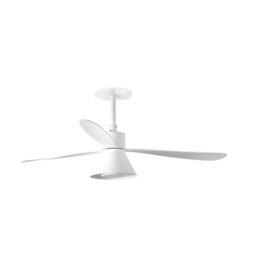 Amelia Recessed 132cm Ceiling Fan Matt White CCT
