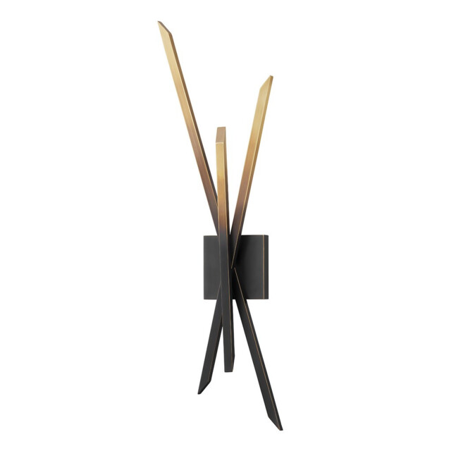 Gansevoort Led Wall Sconce Gradient Brass, Glass, 2500K