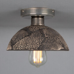 Kauri Ceiling Light Black Clay, Antique Silver - thumbnail 1