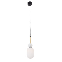 Berovo Slim Pendant Ceiling Light Black Matt - Gold Matt 1xE27 - Driver Not Included - thumbnail 1