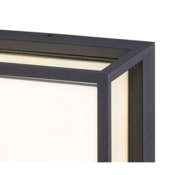 Chamonix Square Ceiling/Wall Light, 9W LED, 3000K, 725lm, IP65, Anthracite, 3yrs Warranty - thumbnail 5