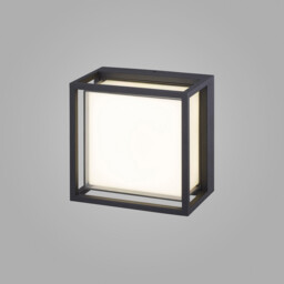 Chamonix Square Ceiling/Wall Light, 9W LED, 3000K, 725lm, IP65, Anthracite, 3yrs Warranty - thumbnail 2