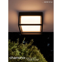 Chamonix Square Ceiling/Wall Light, 9W LED, 3000K, 725lm, IP65, Anthracite, 3yrs Warranty - thumbnail 3