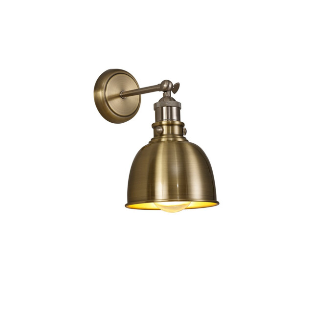 Carmel Adjustable Wall Lamp, E27, Satin Nickel, Antique Brass, Gold - image 1
