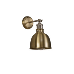 Carmel Adjustable Wall Lamp, E27, Satin Nickel, Antique Brass, Gold - thumbnail 5