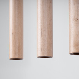 Pastelo Modern Bar Pendant Ceiling Light Wood 5x G9 - thumbnail 5