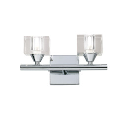 (0004 030) Cuadrax Wall Lamp Switched 2 Light G9, Polished Chrome - thumbnail 1
