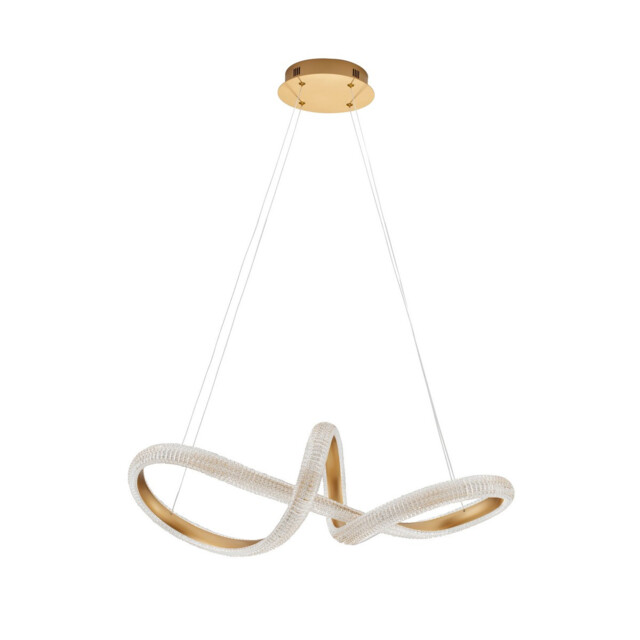 Medora II Integrated LED Pendant Ceiling Light Brass Gold Aluminium LED 42W 3400Lm 3000K - image 1