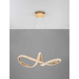 Medora II Integrated LED Pendant Ceiling Light Brass Gold Aluminium LED 42W 3400Lm 3000K - thumbnail 2