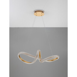 Medora II Integrated LED Pendant Ceiling Light Brass Gold Aluminium LED 42W 3400Lm 3000K - thumbnail 5