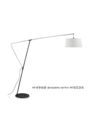 Nordica Arch Floor Lamp E27 with Black Shade, Black, Polished Chrome - thumbnail 5