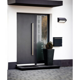 Solar LED Wall Light with PIR Sensor Black - thumbnail 2