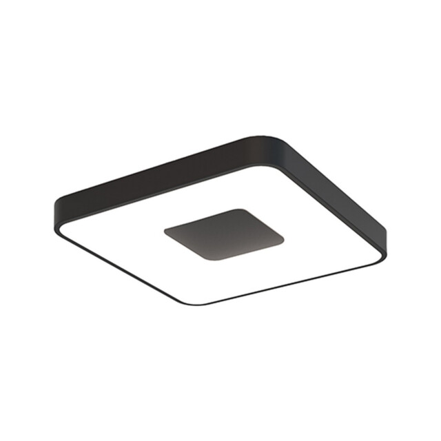 Coin Square Ceiling 80W LED With Remote Control 2700K-5000K, 3900lm, Black, 3yrs Warranty - image 1