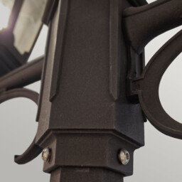 Parish 2 Light Twin Outdoor Post Lantern Black IP44, E27 - thumbnail 2