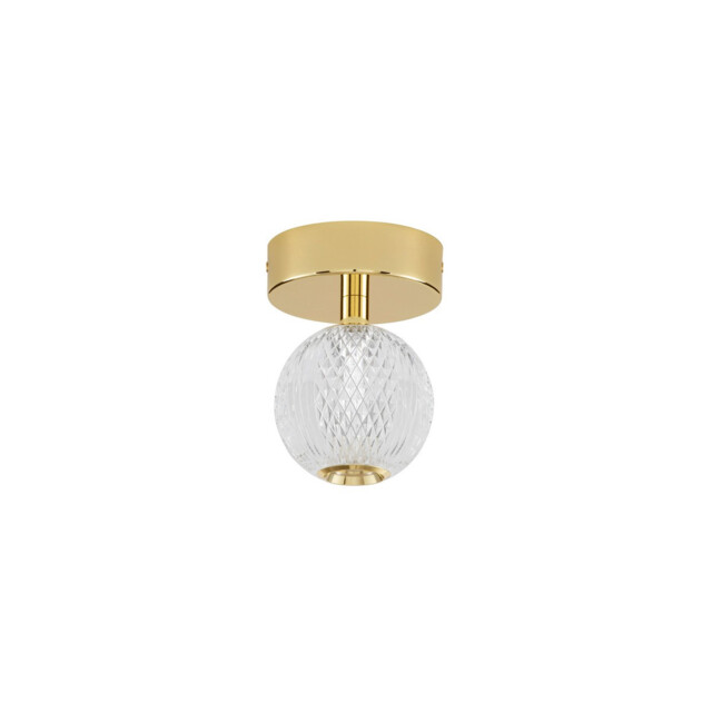 Brillante Integrated LED Semi Flush Light Gold Aluminium LED 4W 246Lm 3200K - image 1