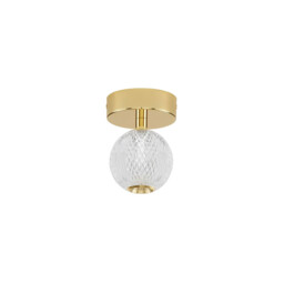Brillante Integrated LED Semi Flush Light Gold Aluminium LED 4W 246Lm 3200K - thumbnail 1