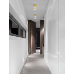 Brillante Integrated LED Semi Flush Light Gold Aluminium LED 4W 246Lm 3200K - thumbnail 2