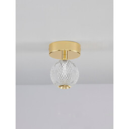Brillante Integrated LED Semi Flush Light Gold Aluminium LED 4W 246Lm 3200K - thumbnail 3