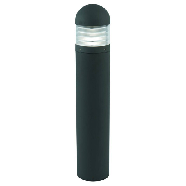 Bronx 1 Light Outdoor Bollard Light Black with Polycarbonate Diffuser IP65, E27 - image 1