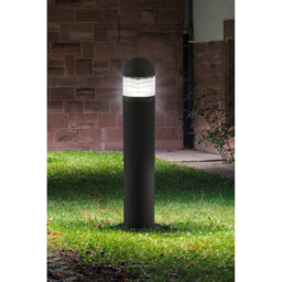 Bronx 1 Light Outdoor Bollard Light Black with Polycarbonate Diffuser IP65, E27 - thumbnail 2