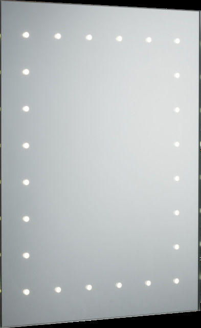 600 x 450mm LED Bathroom Mirror with Demister, Shaver Socket and Motion Sensor 230V IP44 14W - image 1