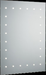 600 x 450mm LED Bathroom Mirror with Demister, Shaver Socket and Motion Sensor 230V IP44 14W - thumbnail 1