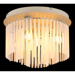 Gorley Ceiling Light Matt Sand, Glass Rods, 5x E14 - thumbnail 5