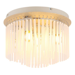 Gorley Ceiling Light Matt Sand, Glass Rods, 5x E14 - thumbnail 1