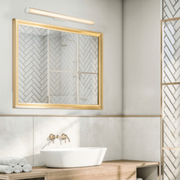 Zambelis Bathroom Over Mirror Light Sandy White LED 3000-4000K IP44 - thumbnail 2