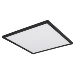 Sapana 42cm Square Flush Ceiling Light Black IP44 LED 3000K - thumbnail 2