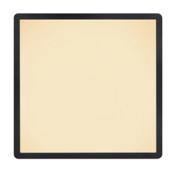 Sapana 42cm Square Flush Ceiling Light Black IP44 LED 3000K - thumbnail 5