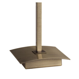 Akira Table Lamp 1 Light E14, Antique Brass With Cream Shade - thumbnail 3