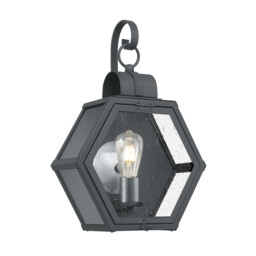 Quoizel Heath Outdoor Wall Lantern Mottled Black, IP44