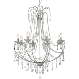 Romance 8 Light Multi Arm Chandeliers Gray