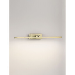 Marel Bathroom Over Mirror Light Brushed Gold LED 12W 780lm IP44 3000-4000K CCT - thumbnail 5