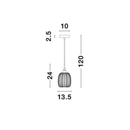 Vario Dome Pendant Ceiling Light Clear Glass, Satin Gold Metal LED E27 - thumbnail 5