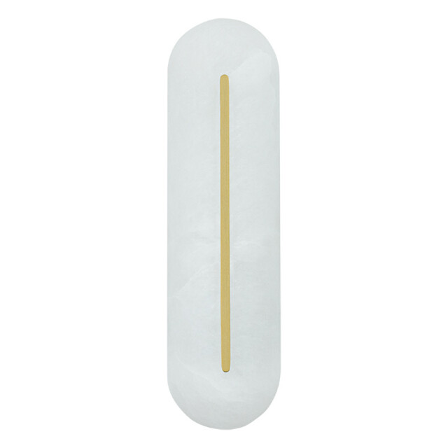 Liora 14W Integrated Led Wall Lamp Brass-Natural Alabaster LED 3000K Dimmable - image 1