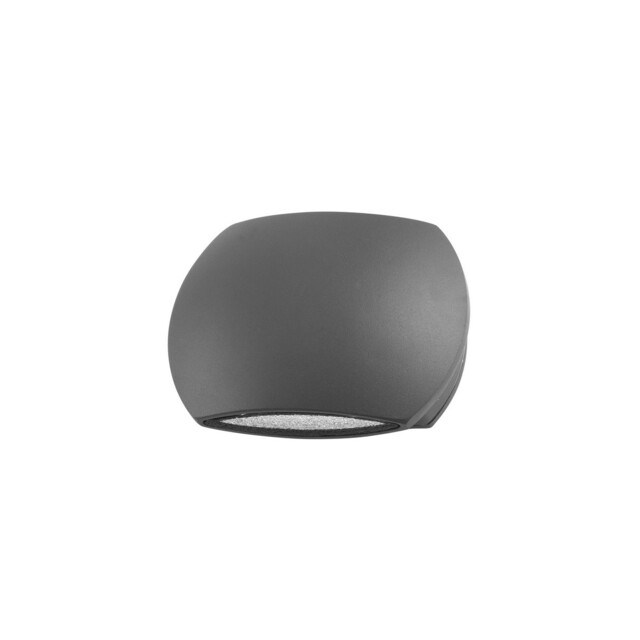 Como 2 Light Outdoor Up Down Wall Lamp Dark Grey Aluminium Glass LED 2x3W 510Lm 3000K IP54