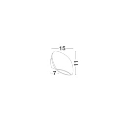 Como 2 Light Outdoor Up Down Wall Lamp Dark Grey Aluminium Glass LED 2x3W 510Lm 3000K IP54 - thumbnail 3